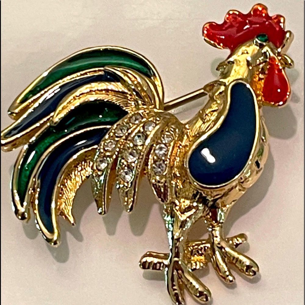 Vintage 1980’s Rooster Brooch